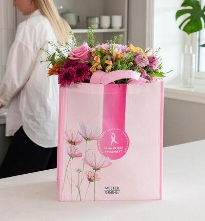 Rosa sløyfe handlenett Rosa sløyfe handlenett